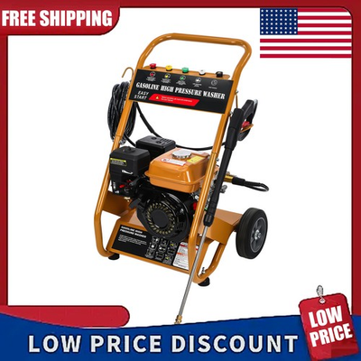 #ad Gas Pressure Washer 3950 PSI 6.5HP 0.6L Oil Capacity 4 Stroke With 5 Nozzles $273.26