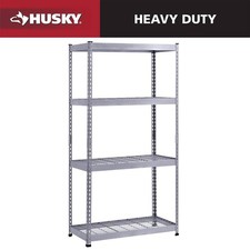 Husky 4-Tier Heavy Duty Steel Shelving Unit 36 in. W x 72 in. H x 18 in. D