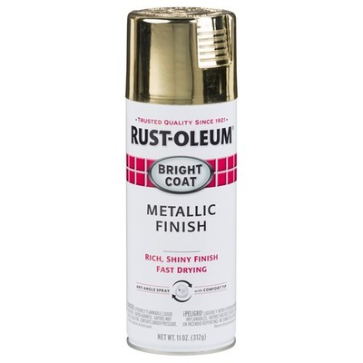 Rust-Oleum 7710830 Stops Rust Bright Coat Metallic 11 Ounce (Pack of 1), Gold
