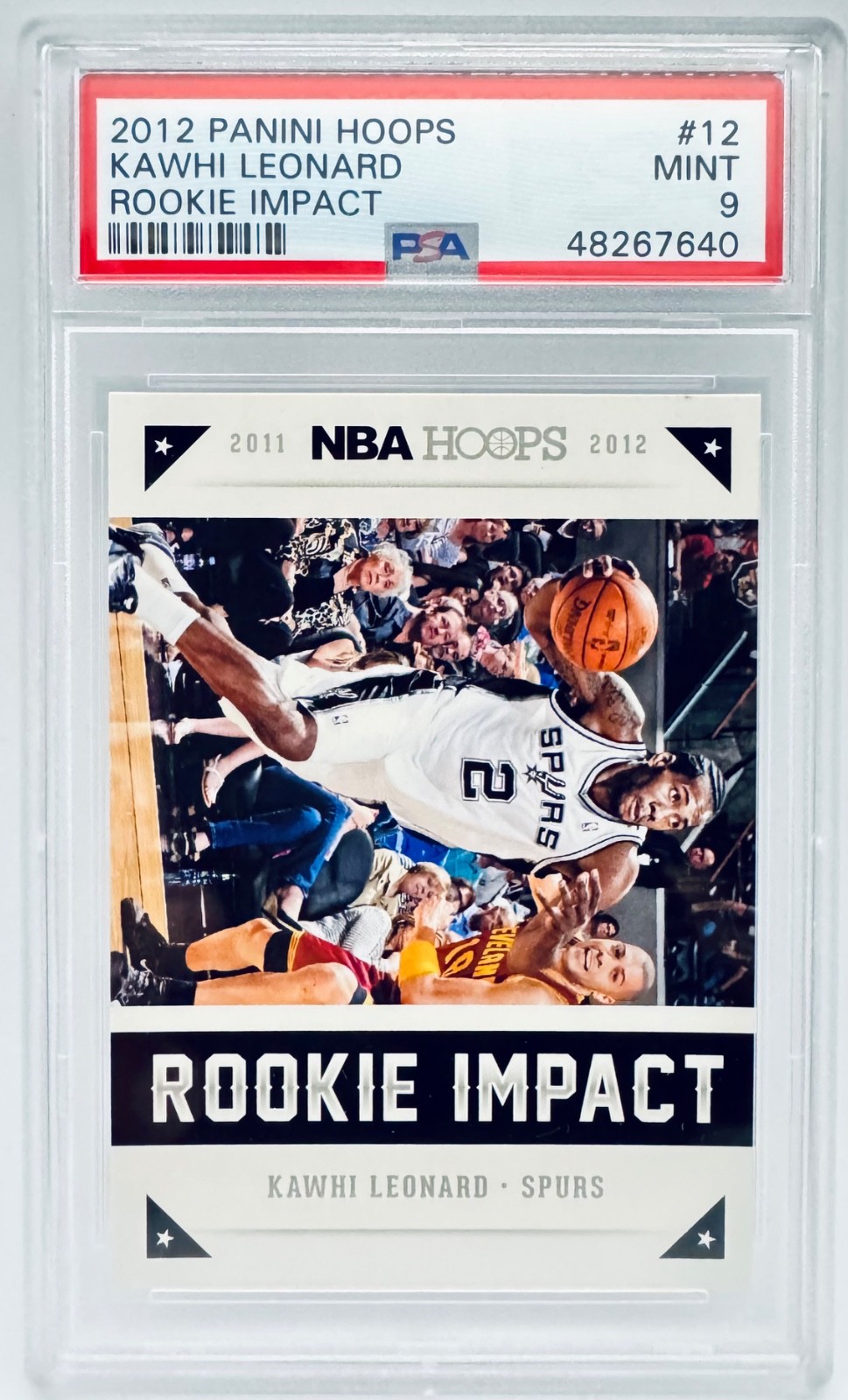 2012 Panini Hoops Kawhi Leonard #12 Rookie Impact PSA 9 RC