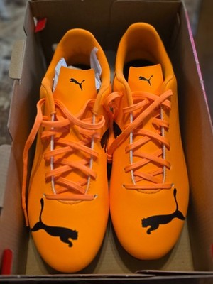Puma Men s Orange Performance Soccer Cleats size 10