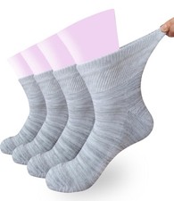 Womens Diabetic Non Binding Ankle Socks Wide Stretch for Seniors Pregnant Ext...
