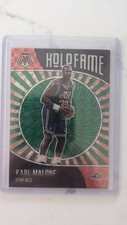 2020-21 Panini Mosaic - Holofame Karl Malone #15 Green Mosaic Prizm
