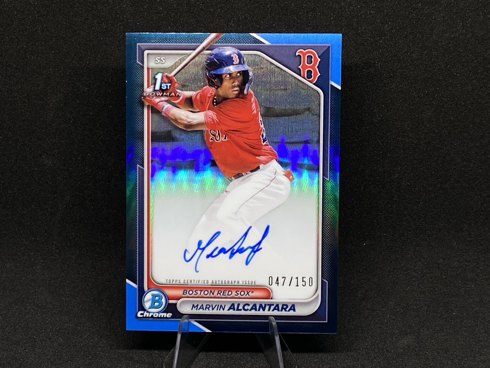 2024 Bowman Chrome Prospect Autographs Marvin Alcantara #CPA-MA Blue /150