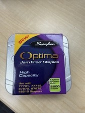 2,500 Swingline Optima High-Capacity Staples 3/8" Leg 35550 Jam Free - 2 Boxes