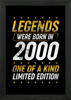 Legends were born in 2000 Gerahmtes Wandbild Poster Leinwanddruck Bild
