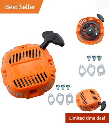 Orange Generac Recoil Starter Assembly for Power Washers - Durable and Reliable