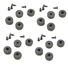 (16 PACK) PROCRAFT 5/8" x 9/32" Rubber Feet for Amp/Case/Cab w/Screws - F6282