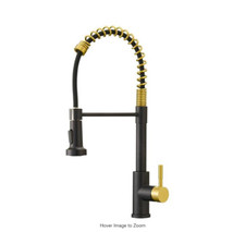 Commercial Single Handle Pull Down Sprayer Kitchen Faucet with Pull Out Spray St