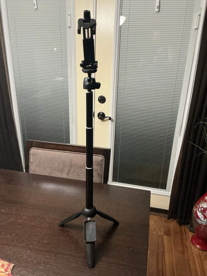 Tripé portátil YunTeng YT-9928 2 em i bastão de selfie + obturador remoto para foto - Imagem 3 de 4