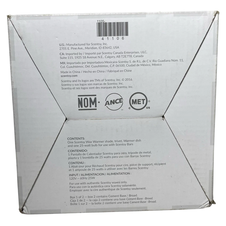 Scentsy Wax Warmer Shade Only Blue Crush New with Box No Base - image 4 of 4