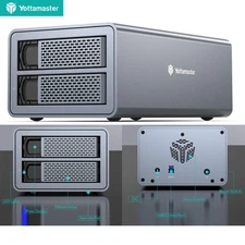 2 Bay USB 3.0 Type B 5Gbps Aluminium Hard Drive Enclosure For 2.5/3.5" SATA HDD