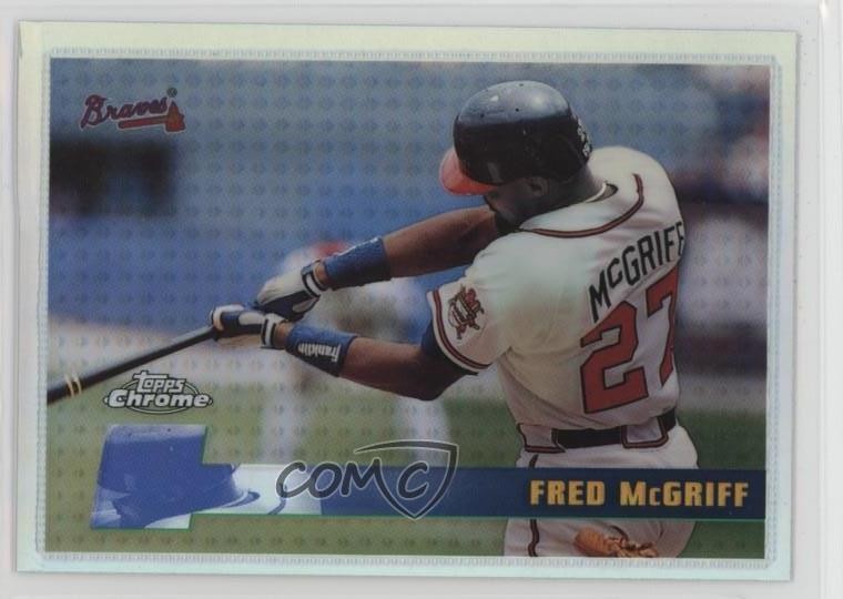 1996 Topps Chrome Refractor Fred McGriff #156 HOF