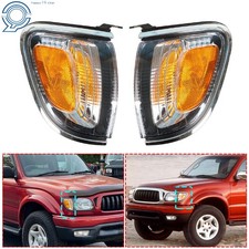 2pc Side Marker Corner Parking Lights Turn Signal Chrome For Toyota Tacoma 01-04