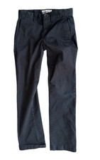 Billabon Carter Stretch Boys Pants Size 25 Black Casual Skate Surf