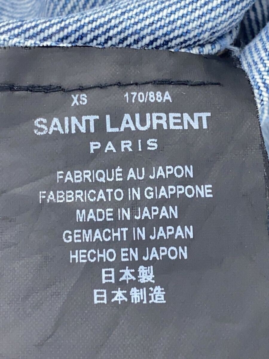 SAINT LAURENT Distressed processing Jacket indigo… - image 4