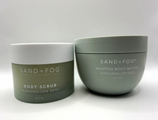 Sand + Fog Marshmallow Skies Body Scrub 12.7 oz & Butter 16.9 oz Set