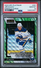 2023 UPPER DECK O-PEE-CHEE PLATINUM EMERALD SURGE #261 JIRI KULICH 3/10 PSA 10