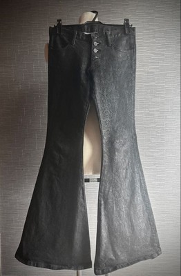 【美品】Super Bell Bottom Snake Pattern Ifsixwasnine L.G.B