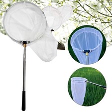 Telescopic Stainless Steel Butterfly Fishing Hand Net Retractable Insect Net
