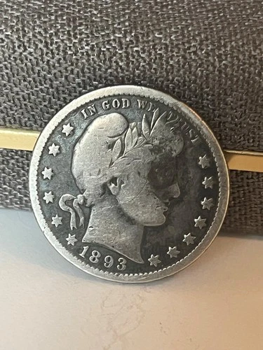 1893 S Barber Quarter Dollar, G to VG