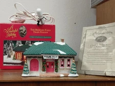 A Wonderful Holiday It's A Wonderful Life Train Station Vtg 1993 Orig Box COA 