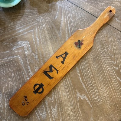 1952 Alpha Sigma Phi 22'' FRATERNITY PADDLE Oklahoma UNIVERSITY OU Boomer Sooner!