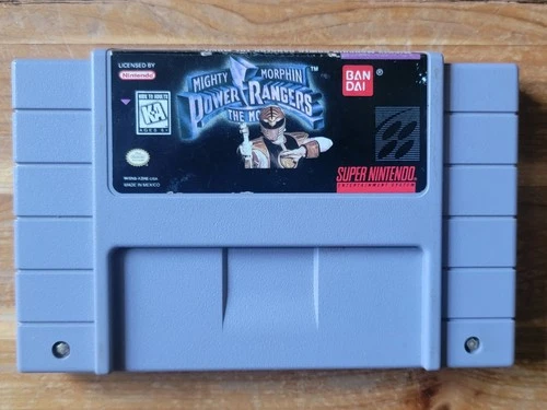 Mighty Morphin Power Rangers: the Movie Super Nintendo SNES, 1995 Authentic