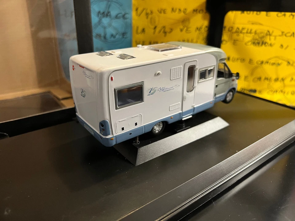 1/43 Norev Renault Master BURSTNER DELFiNE PERFORMANC 625 camping caravan camper - Immagine 2 di 2