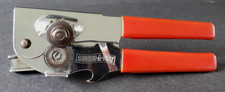 Swing A Way Manual Can Opener Red Vinyl Handles 7" Made in USA