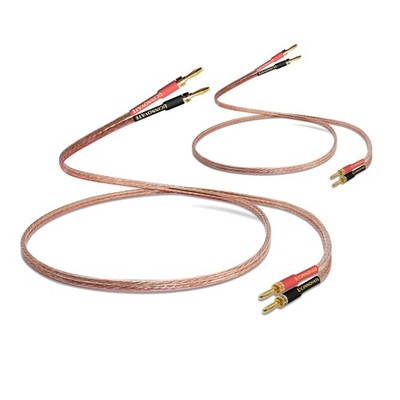13 AWG Lautsprecherkabel 2m mit vergoldeten Bananensteckern Stereo Audio