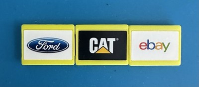 2015 Monopoly Empire YELLOW TILE SET (FORD, CAT, EBAY) Replacement Pieces