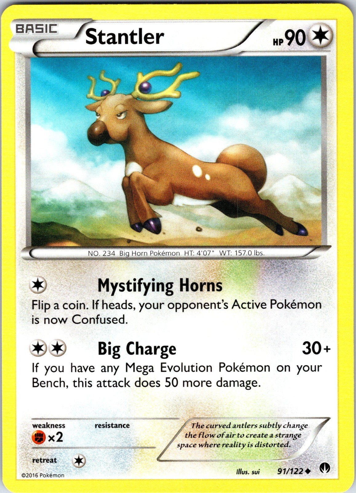 Stantler Uncommon XY - BREAKpoint 91/122 NM