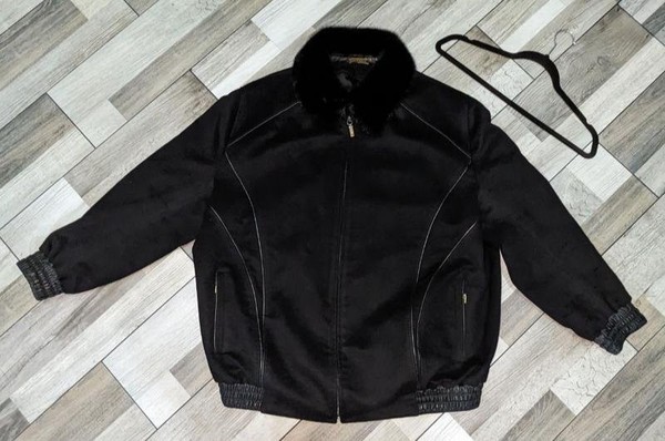 Men Zilli Jacket Black Wool XL