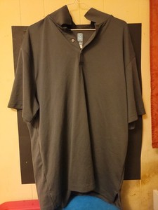 PGA Tour Polo Shirt Men's 2Xl Short Sleeve Airflux Gray No Embroidery