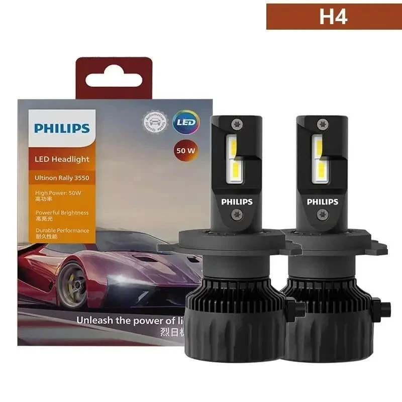 Philips Ultinon Rally 3550 H7 LED Headlight 50W 6500K High Power 2PCS - Image 3 of 4