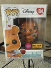 Funko Pop Disney Winnie the Pooh (Flocked) 1008 Hot Topic Exclusive w/Protector