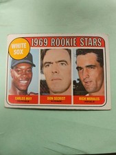 1969 Topps #654 White Sox 1969 Rookie Stars VG Carlos May Actual card is scanned. rookie card picture