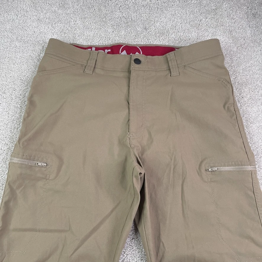 Pantalones Wrangler Para Hombres 34x30 Marrón Equipo Todo Terreno ATG Pierna Recta Elastizados Nylon Foto 2 de 4