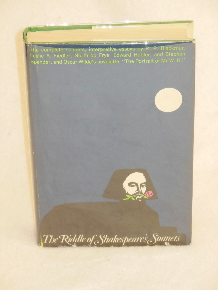 THE RIDDLE OF SHAKESPEARE&rsquo;S SONNETS Basic Books First Edition 