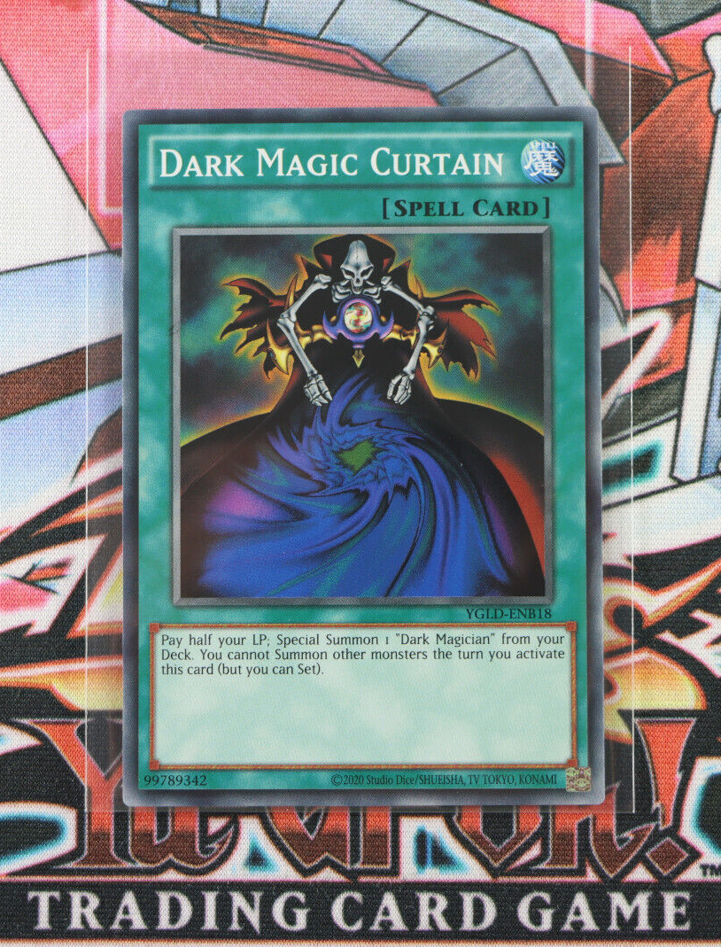 yugioh spell card Yugioh Spell Card Dark Magic Curtain YGLD-ENB18 Unlimited Common