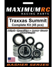 MAXRC - Traxxas 1/10 Summit Rubber Sealed Bearings Kit Upgrade Parts 45 pcs 
