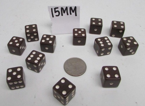 Crisloid D Dice 12 Ct Box Various Sizes and Colors New Old Stock One Dozen Dice - Picture 11 of 13