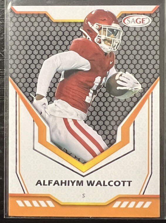 2024 Sage Football Black Alfahiym Walcott #179 Buffalo Bills