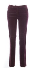 1970 Women's Burgundy Corduroy Cotton Pants 1500200 IT Sz 42 114 NEW