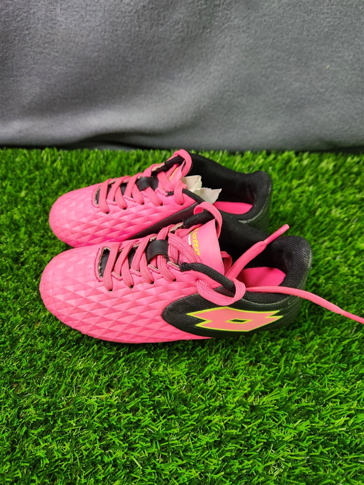 Lotto Tacchetti Calcio Giovanili Forza Elite II Rosa Nero Taglia 11 Bambini.