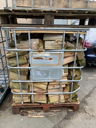 Gitterbox 120cm x 115cm x 100cm ohne Holz! Holzpalette 1000 Liter (Box 1)