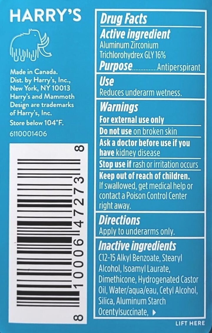 Harry's Odor & Sweat Control Shiso Antiperspirant Deodorant 2.5 oz 3