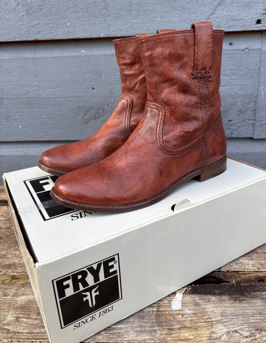 Anna Shortie Boot Frye Women's Anna Short Booties FRYE Cognac