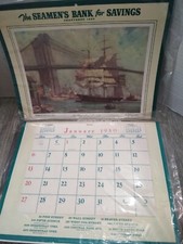 N.O.S. CALENDARIO BANCA MARINAIO PER RISPARMIO 1980, 1981, (NUOVO SIGILLATO 11,5''X9'')